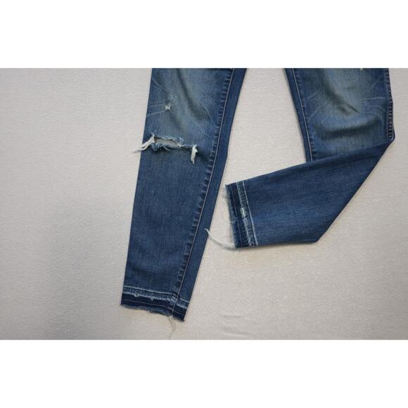 Madewell 10" High Rise Skinny Jeans Stretch Button Fly Denim Womens Sz 27 x 29 - Picture 2 of 9